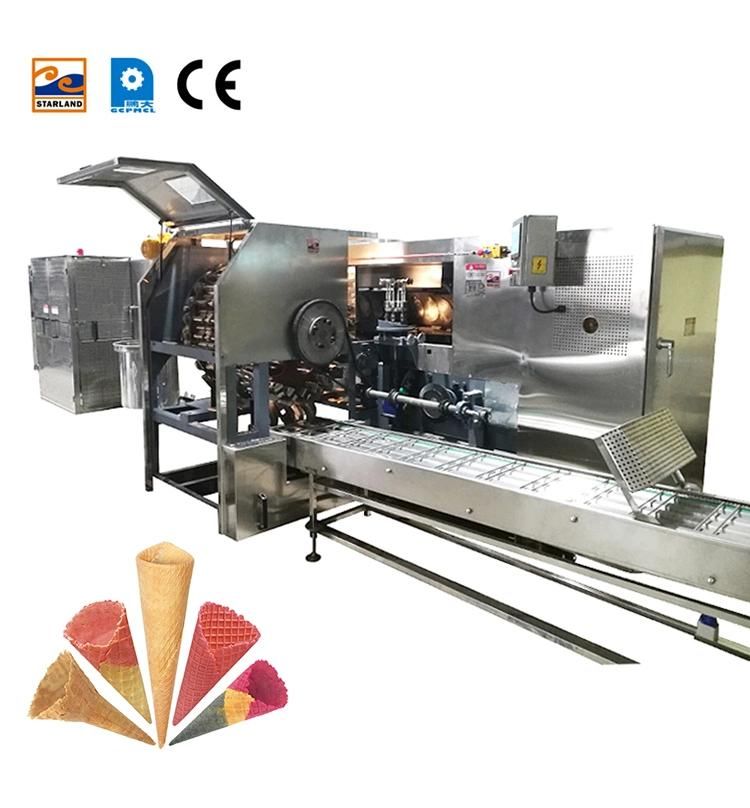 Multi-Function Fully Automatic 35 Pieces 5 Meters Long Baking Tray, Install and Debug Sugar Cone Products