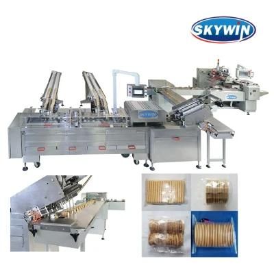 PLC Control High-Speed 1200PCS/Min Creaming Sandwich Biscuit Maker Food Industry