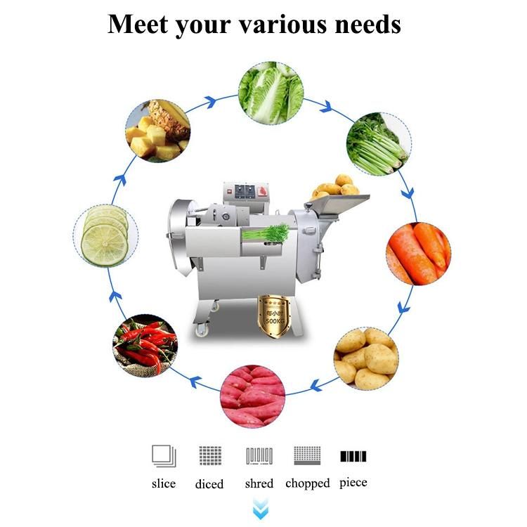 Commercial Automatic Carrot Potato Cucumber Onion Cutting Machine Root Vegetable Cutter Leafy Vegetable Cutting Machine