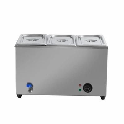Electric Counter Top Food Warmer / Soup Station/Bain Marie 3 Insets #dB-3-16