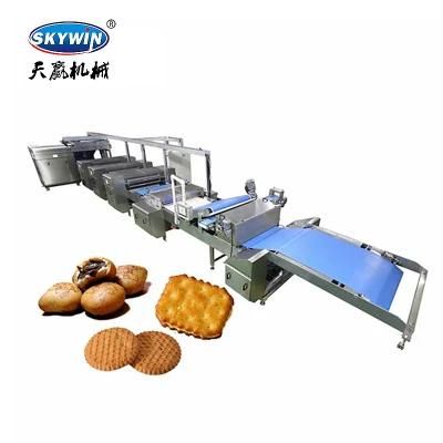 Stainless Steel Soda Cracker Biscuit Processing Machine Production Line Factiry Direct ...