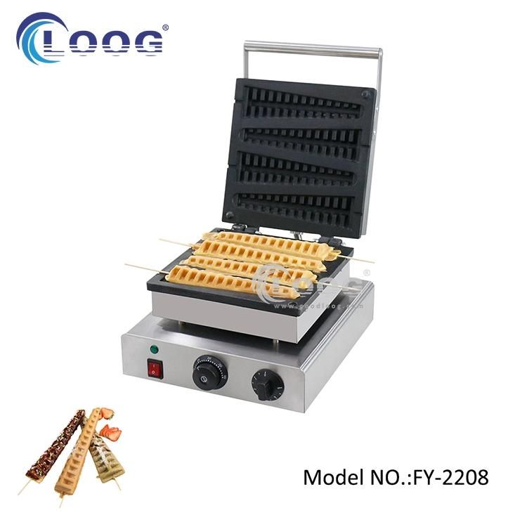 Fast Food Equipment Waffle on a Stick Machine 4 PCS Lolly Waffle Stick Maker