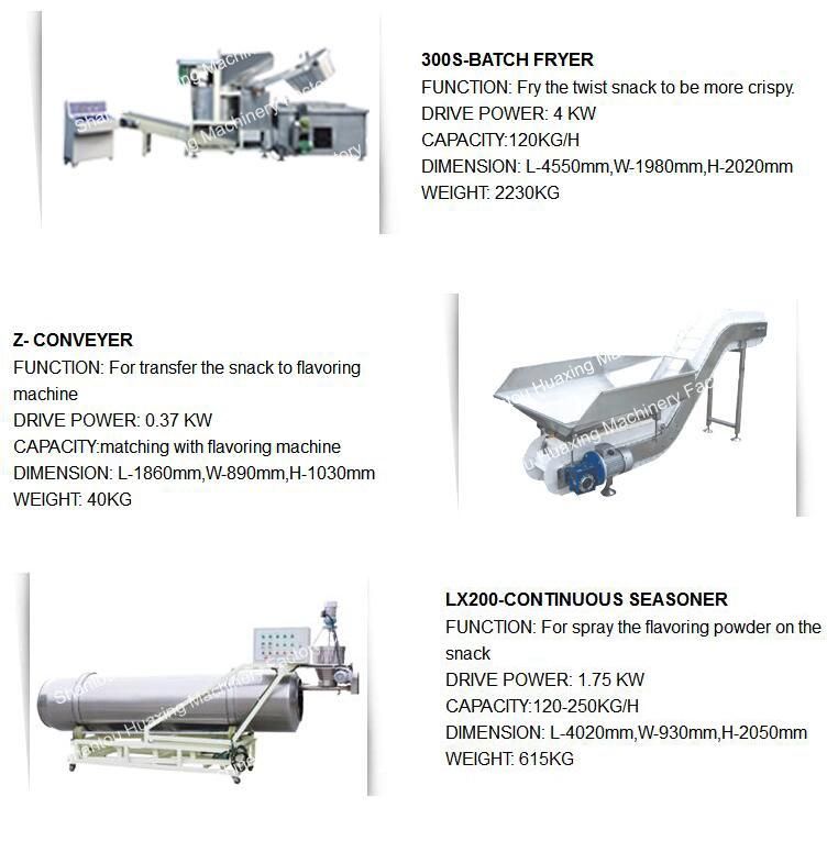 Semi Automatic Cheetos Corn Curl Kurkure Snacks Food Extruder Machine Price