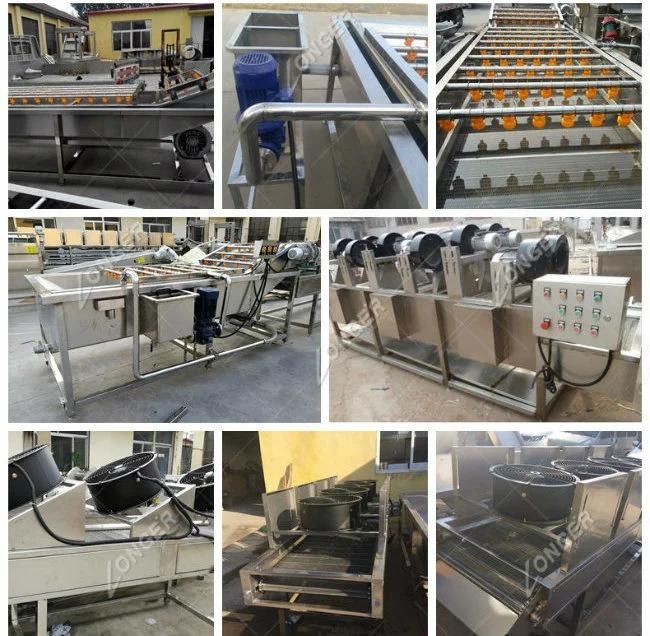 Automatic Fruit Vegetable Cleaning Drying Cassava Peeling and Washing Machine