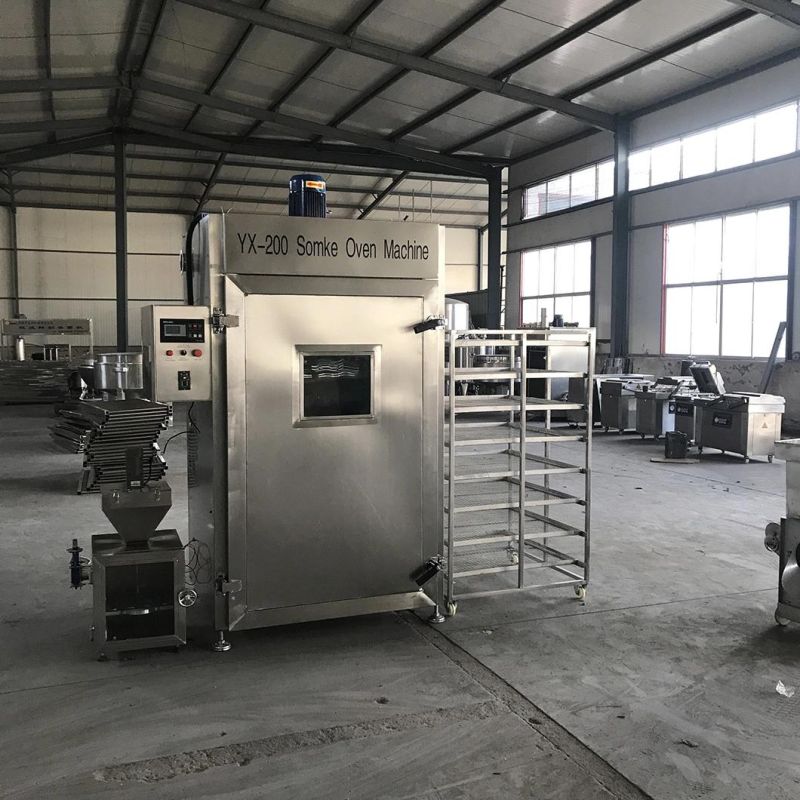 Semi-Automatic Meat Smoking and Cooking Machine