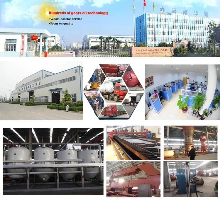 China Huatai Brand Rapeseed/Sunflower/Soybean/Sesame/Oilseed Oil Refining Machine Plant