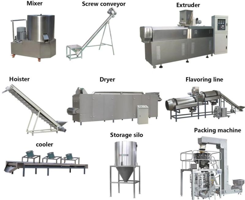 Automatic Extruded Dog Food Feed Pellet Making Machine