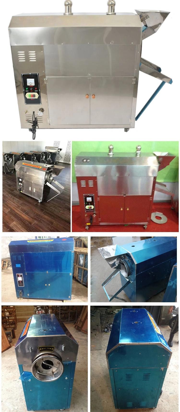 Food Nuts Roaster Machine Cashew Peanuts Nut Roasting Processing Machine