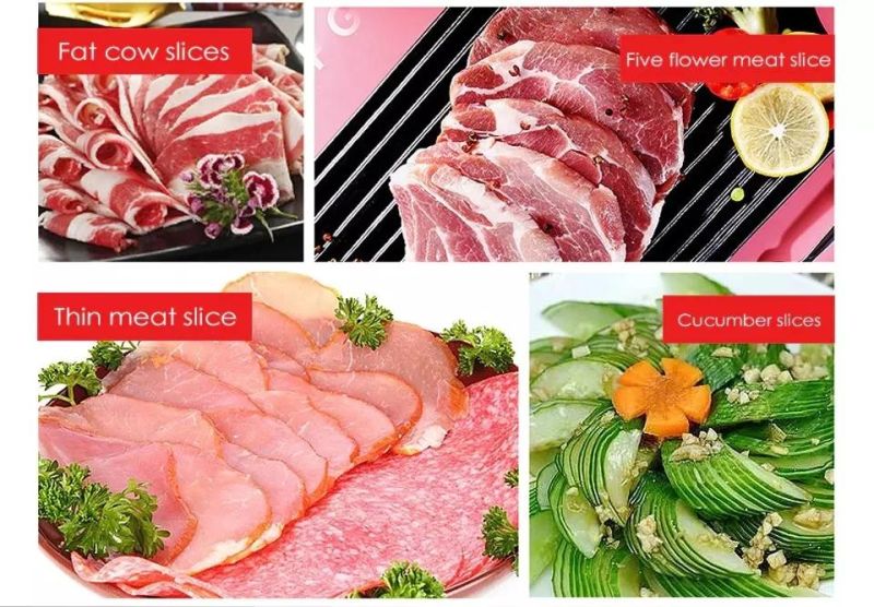 Ce Certificate Comercial Meat Mincer Electric Vegetable Slicer Meat Slicer Machine Household Kitchen Hr-80