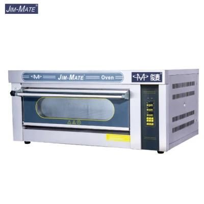 Kitchen Equipment 1 Deck 2 Trays Commercial Intelligent Gas Deck Oven