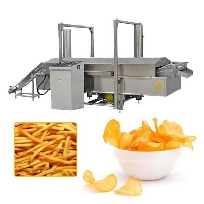 Best Price Electric Commercial Chips Continuous Fryer Machine Industrial Deep Continuous ...