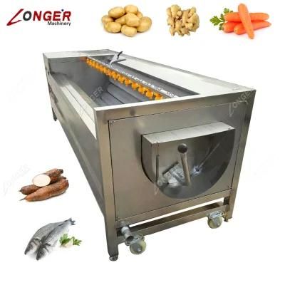 Industrial Ginger Potato Washer Cleaning Carrot Washing Machine