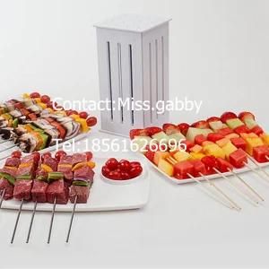 Small 16 Skewers Pincho Spiducci Kabob Maker Box Cutter Machine