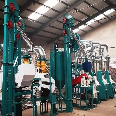 Factory Supply 20t/24h Maize Mill for Super White Maize Meal