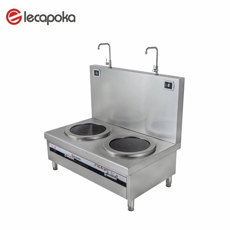 Guang Dong Factory Supply Large Kitchen Equipment Double Burner Induction Soup Cooktop for Restaurant
