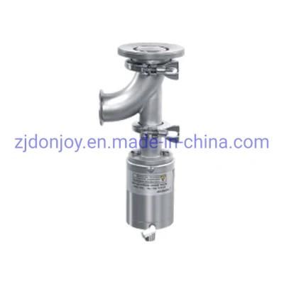 Pneumatic Elbow Type Tank Bottom Valve for Sanitary Application