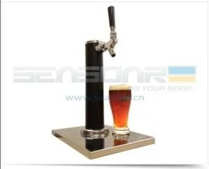 Single Tap Stainless Steel Base Beer Kegerator Towers