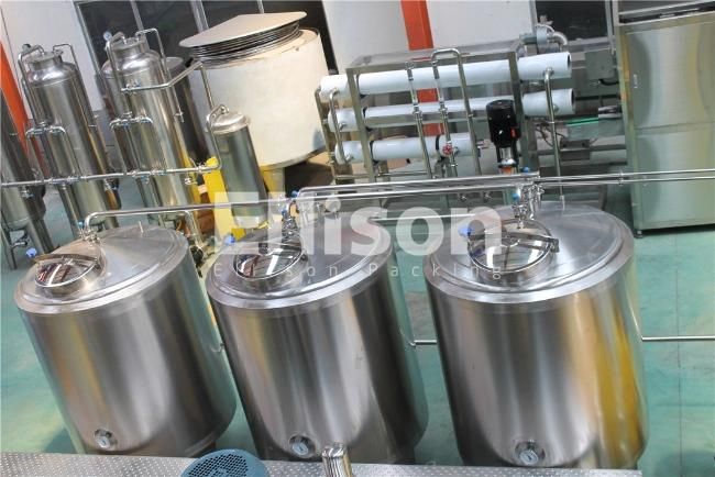Pure Water Purification and Bottling Equipment Single Layer Sugar Mixing Melting Tank