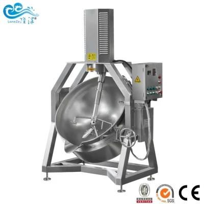 Industrial 500 Liters Steam Electric Heating Electric Cooking Double Agitator Jacketed ...