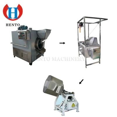 Hot sale Peanut roasting and pickling production line / Baked and fried peanut production ...