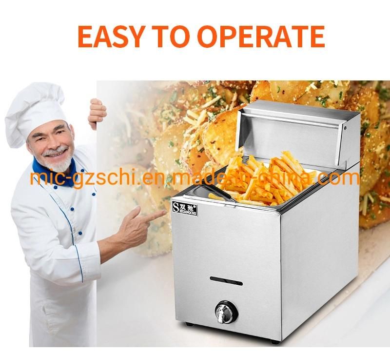 Gas Fryer Making Machine Potato Chips Fryer