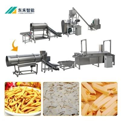 Stainless Steel Pellet Chips Making Continuous Frying Machine Automatic Fried Snacks Food ...