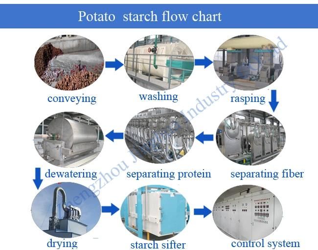 Factory Supplier Hydrocyclone Extracting Starch Potato Starch Flour Making Machinery