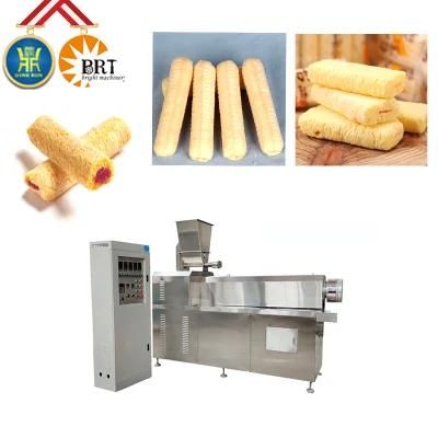 Chocolate Core Filling Puffed Snacks Food Extruder Machine