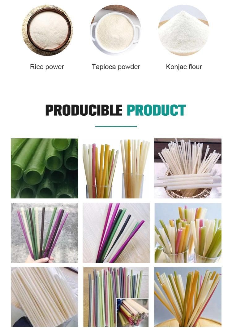 New Design Eco-Friendly Full Biodegradable Disposable Edible Rice Straw Machine