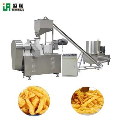 Snack Food Fried Cheetos / Kurkure / Niknak Production Line / Fryer Machine
