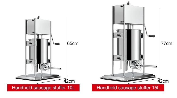 Stainless Steel Manual Vertical Hydraulic Sausage Stuffer Sausage Filling Machine