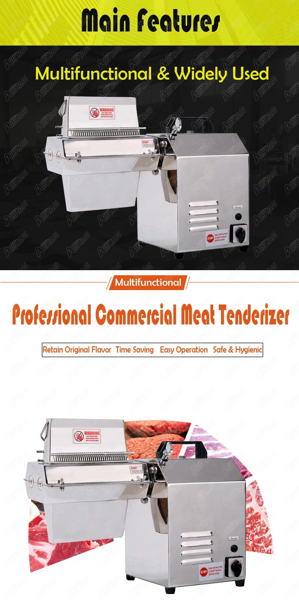 Ets714 Restaurant Equipment and Meat Shop Needed Electric Meat Tenderizers Machine Stainless Steel 220V 110V