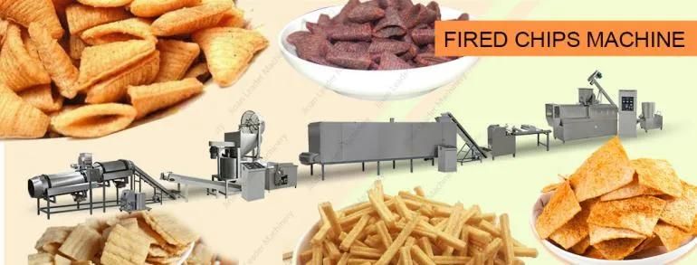 New Condition Fried Snack Processing Machine Fried Pellet Chips Food Processing Line