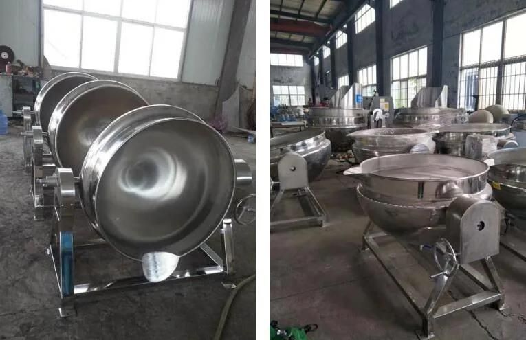 Electric Boiling Pan Jacketed Cooking Mixer Machine