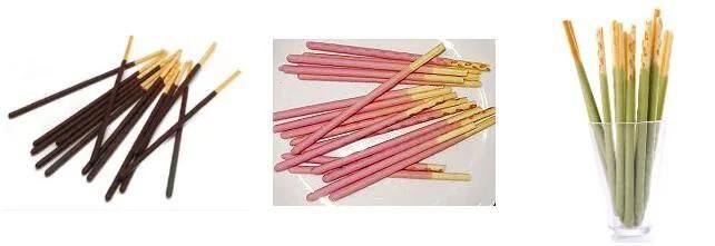 Agriculture Machinery Fully Automatic Pocky Sticks Finger Biscuit Chocolate Dipping and Coating Machine