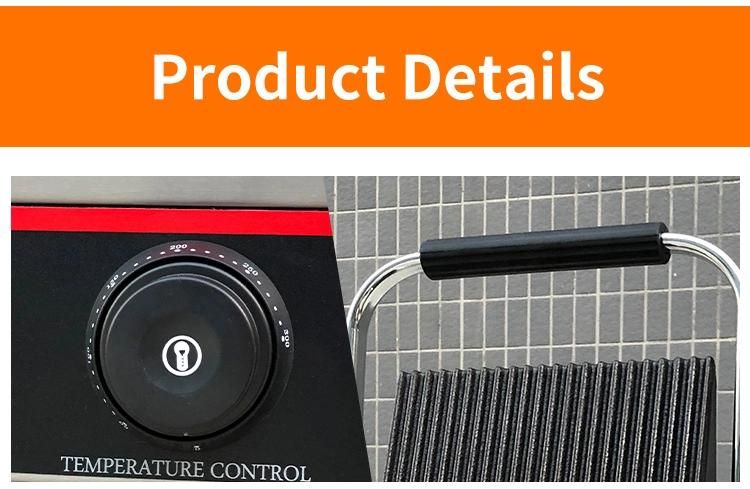 Ce Certificate Electric Contact Grill Single Head Panini Grill Machine