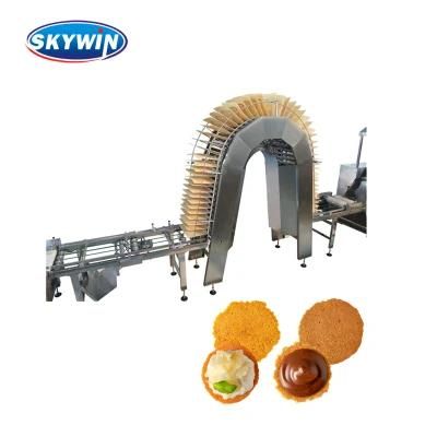 Skywin Factory Price Small Capacity 33 Plates Biscuit Production Line Wafer Machine