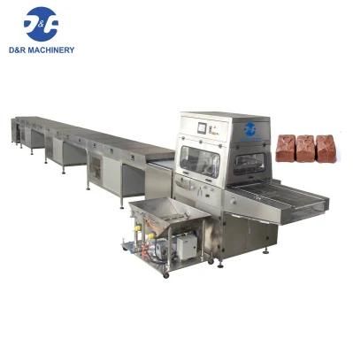 Tyj800 Chocolate Coater Enrober for Cake, Chocolate Enrobing Machine