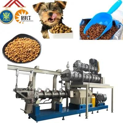 Automatic Twin Screw Extruded Wet Dry Pet Food Production Line Cat Feed Dog Food Making ...