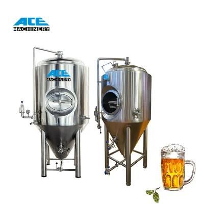 Best Price Stainless Steel High Quality 100L 200L 300L 500L 1000L 2000L 3000L Conical Beer ...