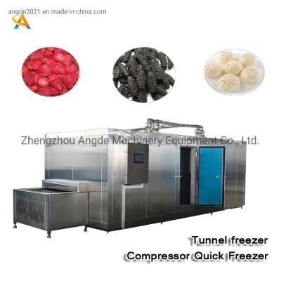 Hot Sale Stainless Steel Quick Cold Machine Mesh Belt Tunnel Freezer IQF Freezer for Meat ...