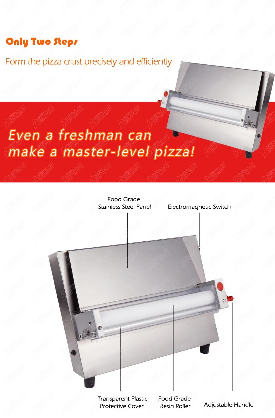 Dr3s Automatic Electric Pizza Dough Roller Machine Sheeter for Home Use, Small Dough Roller Pizza Rolling Machine 220V 110V