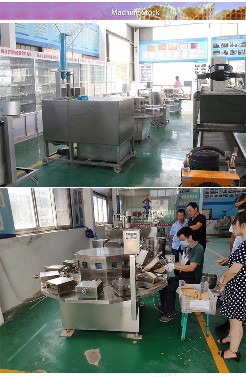 Industrial Ice Cream Cone Maker Machine Egg Roll Wafer Making Machine