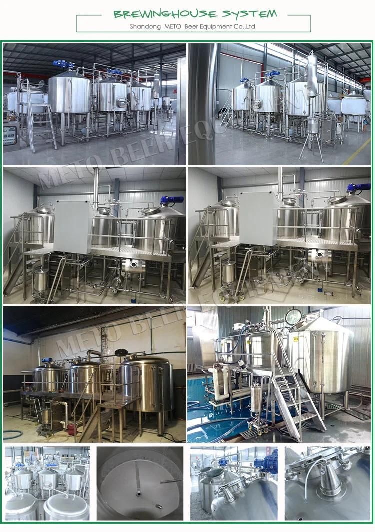 SUS304 2 Vessels Brewhouse System 1000L for Beer Brewery
