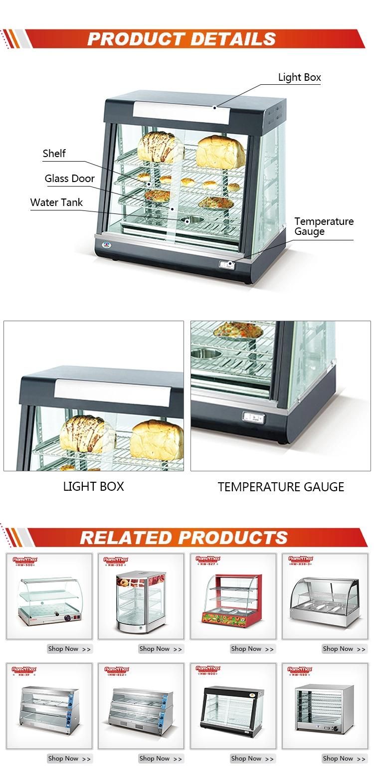 Food Display Warmer Showcase with Light Box (HW-660B)