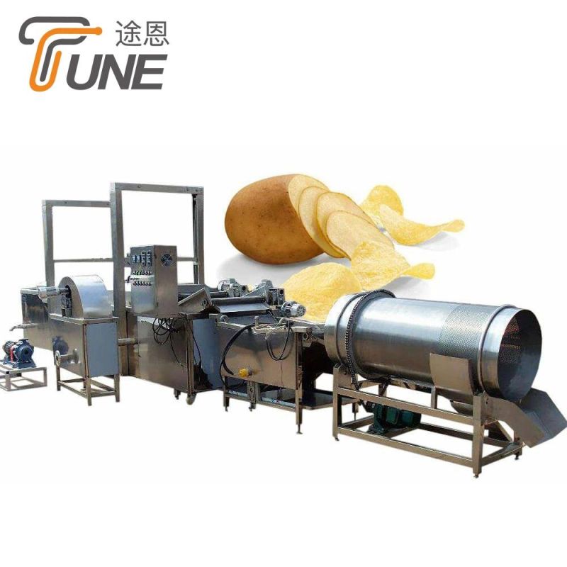 Hot Sale Industrial French Fries Frying Potato Crisps Making Machine