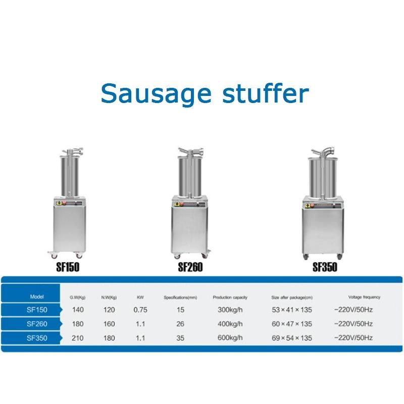 15L Stainless Steel Sausage Stuffing Machine Equipment for Food Processing