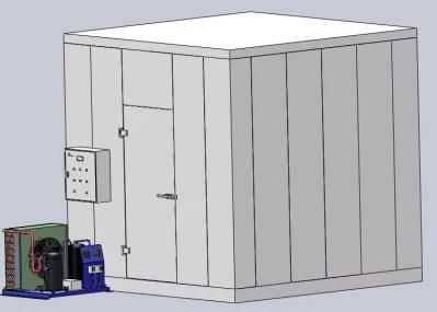 Custom Made Assembled Cold Store Large Cold Store Room/Cold Room for Vegetable Cold ...