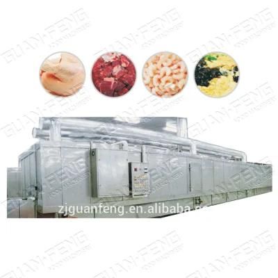 250kg Fruits IQF Tunnel Freezer Food Quick Freezing Machine