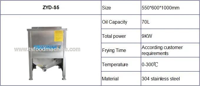 Stainless Steel Commercial Electric Snack Food Deep Fryer Machine